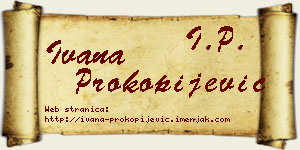 Ivana Prokopijević vizit kartica